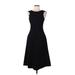 Dolce & Gabbana Casual Dress - A-Line High Neck Sleeveless: Black Print Dresses - Women's Size Medium