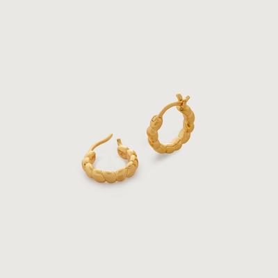 Gold Nura Teardrop Huggie Earrings