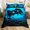 Gamer Duvet Cover Set For Boys Video Games Bedding Set King Size Player Gaming Comforter Cover For Kids Teens Girls Game Room Decor 3 Pcs One Gamepad Duvet Cover And Two Pillowcase In One Bag
