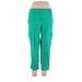 Chico's Cargo Pants - High Rise: Green Bottoms - Women's Size Large Petite