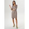 Jerseykleid ANISTON SELECTED, Damen, Gr. 38, N-Gr, bunt (apfelgrün, sanftes weiß, himbeer), Jersey, Sweatware, Obermaterial: 66% Polyester, 31% Viskose, 3% Elasthan, Jacquardmuster, gemustert, elegant, figurumspielend kniefrei, Rundhals, 3/4-Ärmel,...