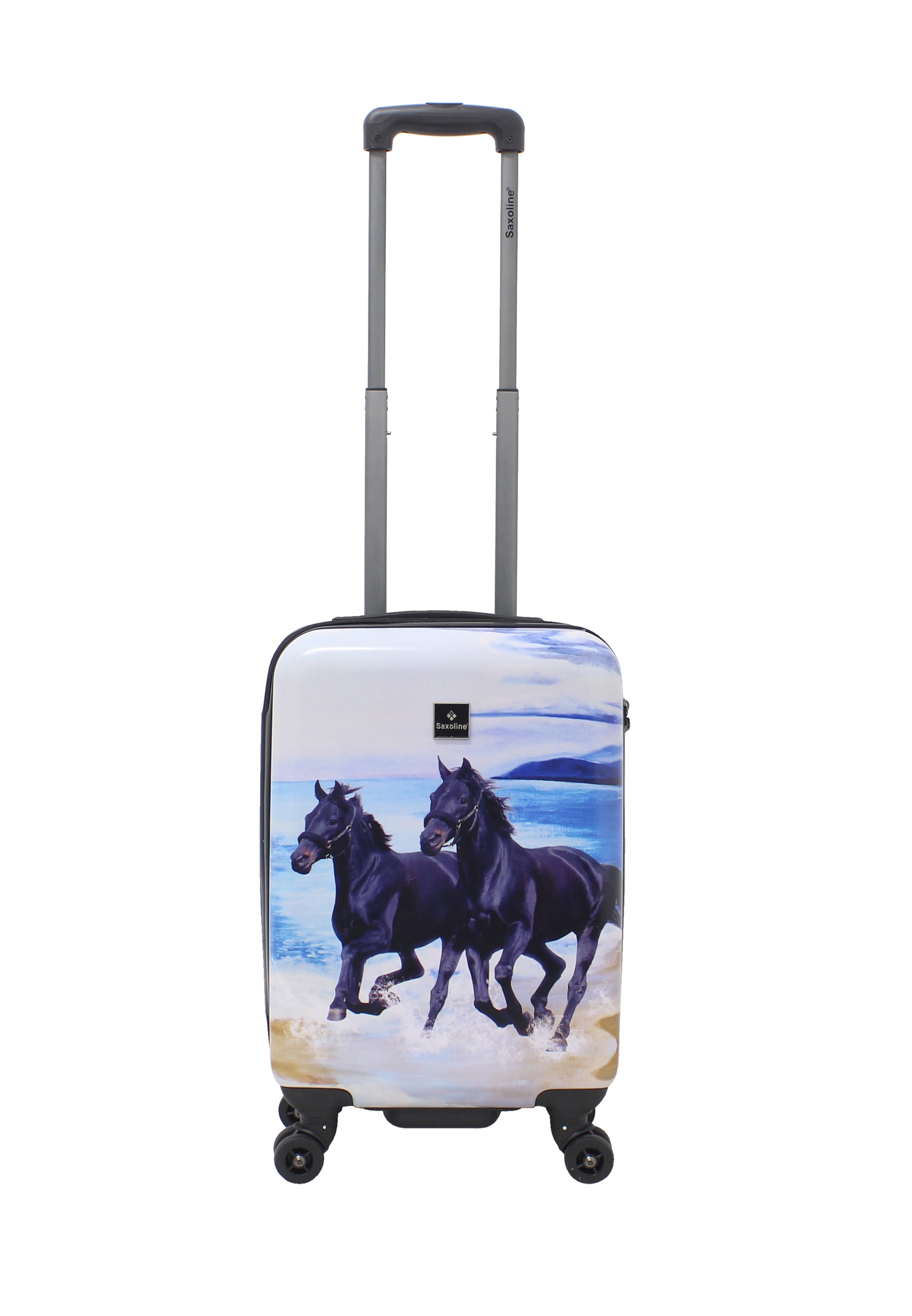 Koffer SAXOLINE "Horse", Gr. B/H/T: 35 x 54 x 20, bunt (schwarz, mehrfarbig), Koffer, mit praktischem TSA-Zahlenschloss Image