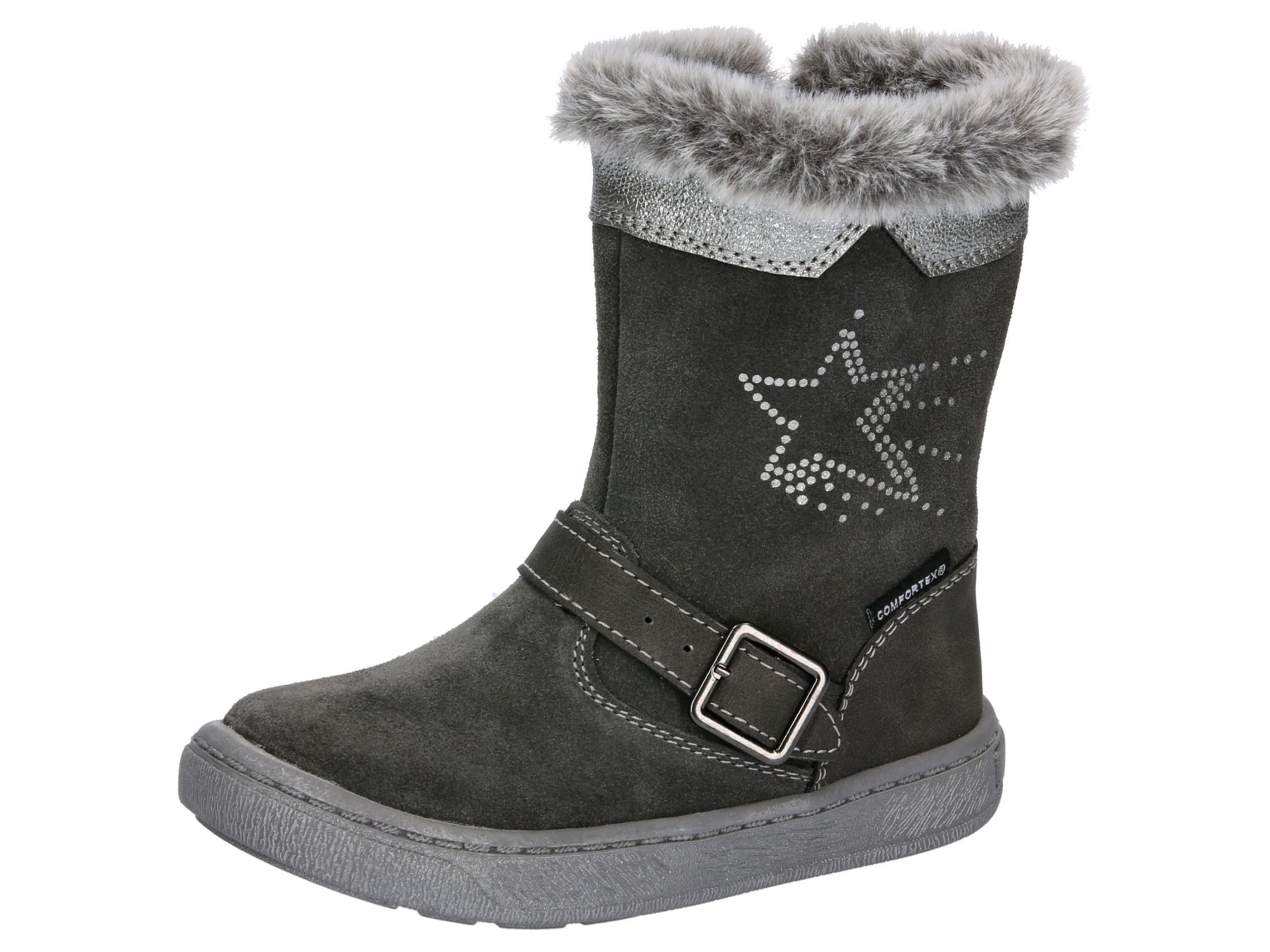 Winterstiefel LICO "Winterstiefel Reena", Gr. 30, grau, Veloursleder, Schuhe Image