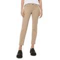 5-Pocket-Hose MARC O'POLO "aus Lyocell-Baumwolle-Mix", Damen, Gr. 36, Länge 34, norse sand, Obermaterial: 64% Lyocell, 32% Baumwolle, 4% Elasthan, unifarben, casual, slim fit lang, Hosen 5-Pocket-Jeans