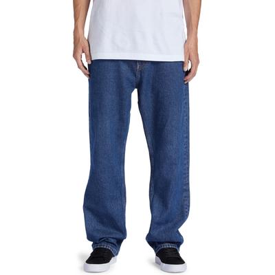 Relax-fit-Jeans DC SHOES "Worker", Herren, Gr. 32(M) / Länge 32(M), Länge 34, blau (indigo schwarz), 80% Baumwolle, 20% Baumwolle, Jeans Image
