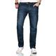 Comfort-fit-Jeans ALESSANDRO SALVARINI "ASMarco" Gr. W38 L34, Länge 34, blau (as202, dunkelblau) Herren Jeans Comfort Fit