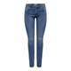 Skinny-fit-Jeans ONLY "ONLDAISY REG BACK POC SKINNY DNM" Gr. 28, Länge 30, blau (medium blue denim) Damen Jeans Röhrenjeans