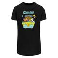 Kurzarmshirt F4NT4STIC "Herren Scooby Doo Mystery Machine Group with Shaped Long Tee" Gr. L, schwarz (black) Herren Shirts T-Shirts