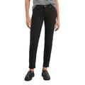 5-Pocket-Hose MARC O'POLO "aus Lyocell-Baumwolle-Mix", Damen, Gr. 36, Länge 34, schwarz, Obermaterial: 64% Lyocell, 32% Baumwolle, 4% Elasthan, unifarben, casual, slim fit lang, Hosen 5-Pocket-Jeans