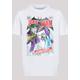 Kurzarmshirt F4NT4STIC "Kinder Batman Joker Playing Card Cover with Kids Basic Tee" Gr. 110/116, weiß (white) Jungen Shirts T-Shirts