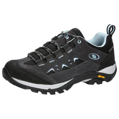 Wanderschuh BRÜTTING "Outdoorschuh Mount Bear Low", Gr. 36, grau, Veloursleder, Schuhe