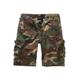 Stoffhose BRANDIT "Herren Kids BDU Ripstop Shorts" Gr. 122/128, Normalgrößen, grün (woodland) Jungen Hosen Baumwoll- Stoffhosen