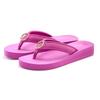 Badezehentrenner LASCANA "Sandale, Pantolette", Damen, Gr. 36, pink, Obermaterial: 100% Textilmaterial. Decksohle: 100% Synthetik. Laufsohle: 100% Synthetik, unifarben, feminin, Schuhe Zehentrenner Dianette, Zehentrenner, Badeschuh mit...