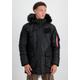 Winterjacke ALPHA INDUSTRIES "ALPHA Men - Bomber & Flight Jackets Arctic Airborne" Gr. M, schwarz (black) Herren Jacken Übergangsjacken