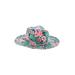 San Diego Hat Company Sun Hat: Green Floral Accessories - Kids Girl's Size 3