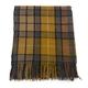 TARTAN TWEEDS – Modern Scottish tartan Knee blanket / Rugs - 100% Lambswool Wool - Throw plaid Outdoor Blanket – 190 cm X 78 cm (Natural Buchanan) (b2)