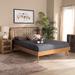 Wade Logan® Ashauntae Modern & Contemporary Walnut Finished Wood Twin Size Platform Bed Wood in Brown | 58.1 H x 79.5 W x 82.5 D in | Wayfair