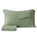 Grovelane Elena Super Soft Heather Jersey Knit Sheet Set Jersey Knit in Green | King + 2 Pillow Cases | Wayfair D22939E060034FC682E547E1B98DFEAF