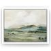 Winston Porter Serene Hillside Greens by PI Creative Art Modern Wall Art Decor - Floating Canvas Frame Canvas, Glass | 24 W x 0.75 D in | Wayfair