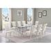 Everly Quinn Solie Rectangular 95" L x 46.00" W Dining Set Metal in Gray | 30 H x 46 W x 95 D in | Wayfair FCDB499CE2144EB0AA561500F12FC18D