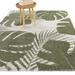 Green 83.86 x 62.99 x 0.86 in Area Rug - Bay Isle Home™ Abuaber Floral Machine Woven Rectangle 5'3" x 7' Recycled P.E.T Area Rug in Recycled P.E.T, | Wayfair