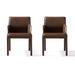 Corrigan Studio® Loal Arm Chair in Brown Faux Leather/Upholstered in Brown/Gray | 30.71 H x 20.87 W x 23.62 D in | Wayfair