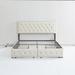 Red Barrel Studio® Azaryah Upholstered Platform Storage Bed Upholstered in Brown | 43.33 H x 63.4 W x 83.47 D in | Wayfair