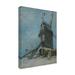 Highland Dunes Le Moulin De La Galette Montmartre by Vincent Van Gogh - Wrapped Canvas Print Canvas in Blue/Brown/Gray | Wayfair