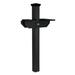 Highwood USA The Home & Garden Collection 76.8" H Square Multi-Mount Post Plastic in Black | 76.8 H x 14.3 W x 19.5 D in | Wayfair AD-MLBX2-BKE