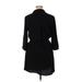 Bebop Casual Dress - Mini High Neck 3/4 sleeves: Black Print Dresses - Women's Size X-Large