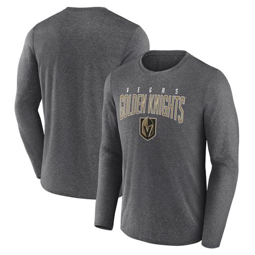 Herren Vegas Golden Knights Special Edition 2.0 Scoring Chance Fanatics Heather Charcoal Langarm-T-Shirt