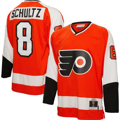 Mitchell & Ness Dave Schultz Orange Philadelphia Flyers 1974/75 Blue Line Player-Trikot für Herren Image