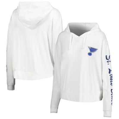 Concepts Sport Damen St. Louis Blues Accord Hacci Langarm-Kapuzenoberteil, Creme Image