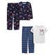 Simple Joys by Carter's Baby-Jungen 4-Piece Poly Pajamas Pyjama-Set, Blau/Grau/Dinosaurier, 8 Jahre (2er Pack)