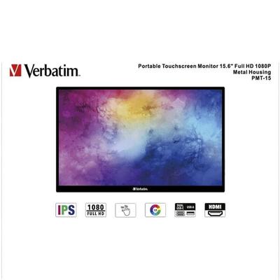 "Verbatim Monitor »Portable PMT-15« 39,6 cm / 15,6"" schwarz"