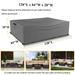 Outdoor Sectional Cover Heavy-Duty Waterproof Anti-UV Furniture Protector