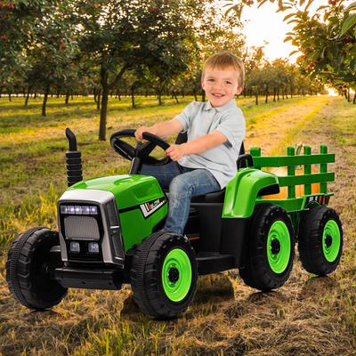 Kids Ride on Tractor with Trailer