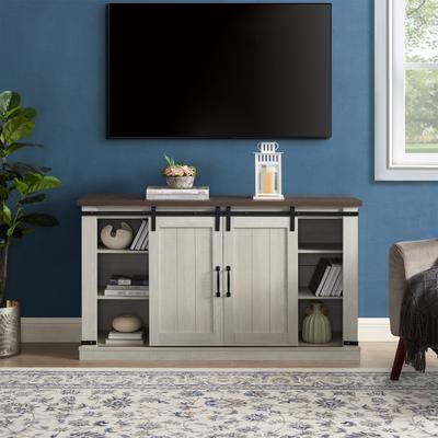 TV Stand Console for TV Up to 60" with Sliding Doors