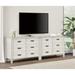 Wood Dresser for Bedroom with Fabric Drawer, Classic Kids Dressers