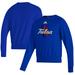 Men's adidas Royal Tulsa Golden Hurricane Premium Retro Pullover Sweatshirt