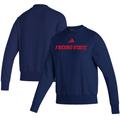 Women's adidas Navy Fresno State Bulldogs Premium Retro Pullover Sweatshirt