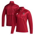 Men's adidas Red NC State Wolfpack Sideline Quarter-Zip Pullover Top
