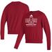 Men's adidas Scarlet Arkansas State Red Wolves Premium Retro Pullover Sweatshirt