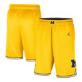 Men's Nike Maize Michigan Wolverines Limited Performance Basketball Shorts