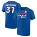 Men's Fanatics Branded Igor Shesterkin Blue New York Rangers Authentic Pro Prime Name & Number T-Shirt