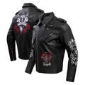 Men's Freeze Max Black Looney Tunes Dispicable Biker Full-Zip Jacket