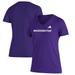 Women's adidas Purple Washington Huskies Blend V-Neck T-Shirt