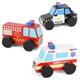 Majigg Wooden Emergency Vehicle 10cm