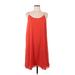 Alya Casual Dress - A-Line Scoop Neck Sleeveless: Red Print Dresses - Women's Size Large