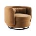 Relish Performance Velvet Swivel Chair - East End Imports EEI-5001-BLK-COG